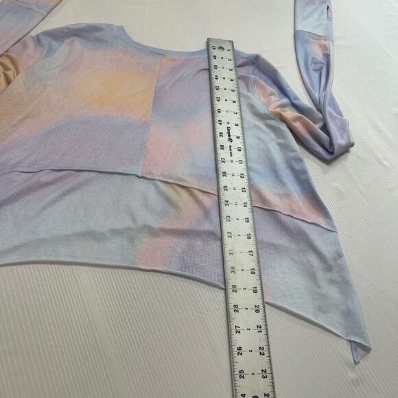 Free People Movement Womens Tempo Long Sleeve Tee Sz XS Multicolor Lightweight - Picture 7 of 7